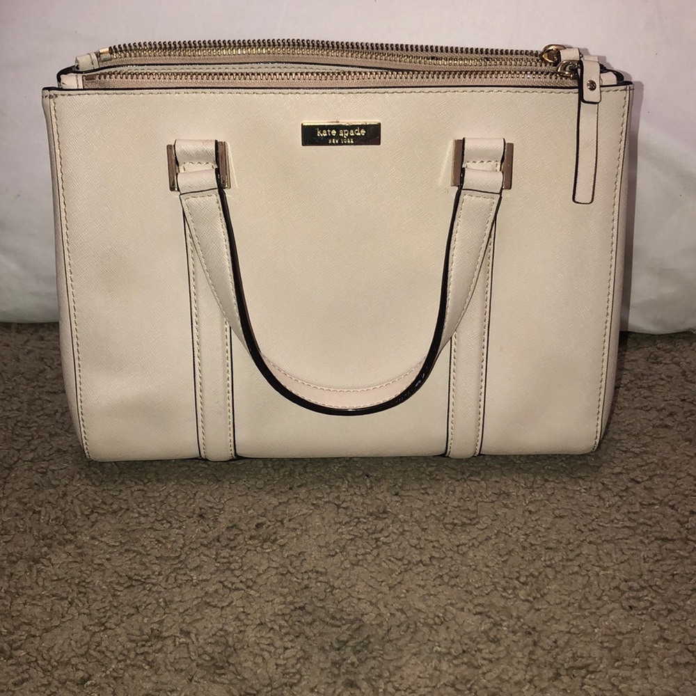 Cream Kate spade purse